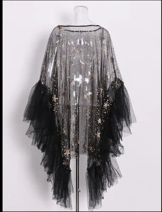 Sheer Gold Star Dress