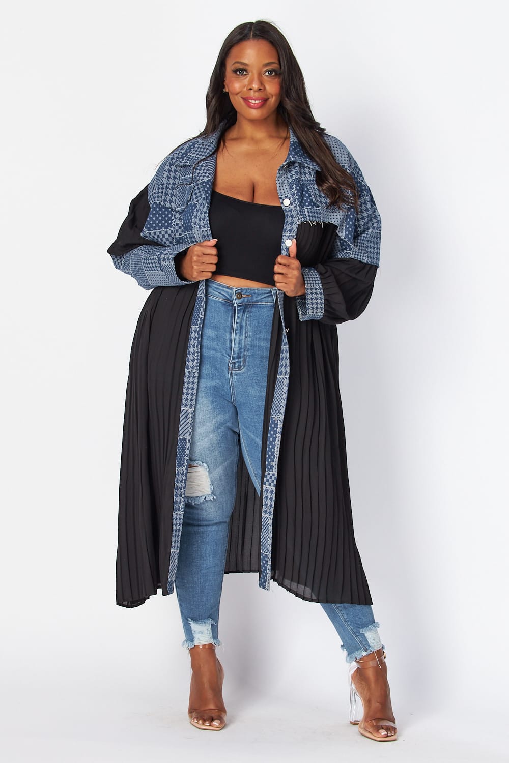 Black Denim Shirt Dress – PricedJustRightFashion