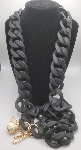 Black Matte Cell Phone Chain