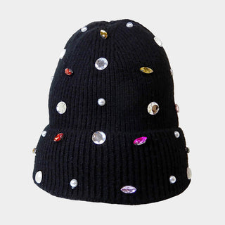 Rhinestone Beanie Hat