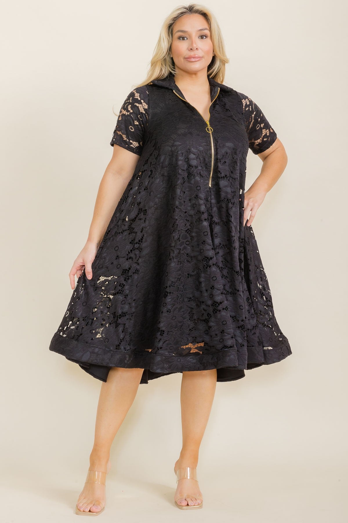 Black Lace Swing Dress PricedJustRightFashion Black Lace Swing Dress PricedJustRightFashion