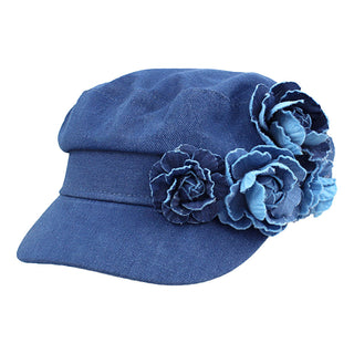 Denim Flower Hat