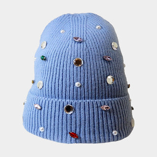 Rhinestone Beanie Hat