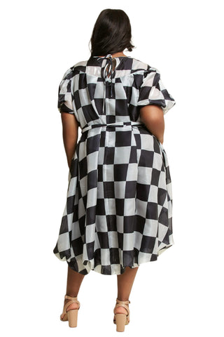 Checker Bubble Dress