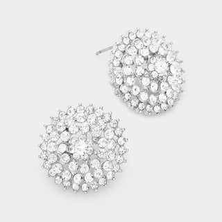 Clear Rhinestone Earrings