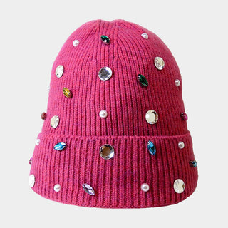 Rhinestone Beanie Hat