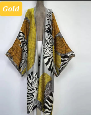 Gold  Zebra Kimono