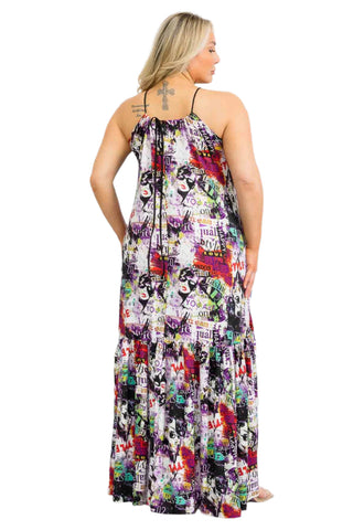 Graffiti Maxi Dress