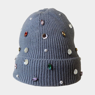 Rhinestone Beanie Hat