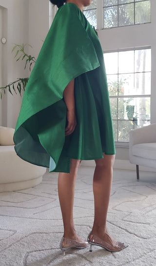 Green Wing Poncho Dress