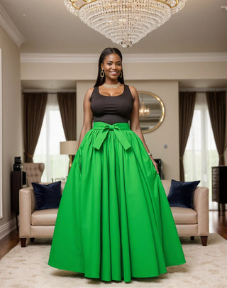 Green Maxi Skirt