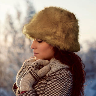 Faux Furry Fur Bucket Hat