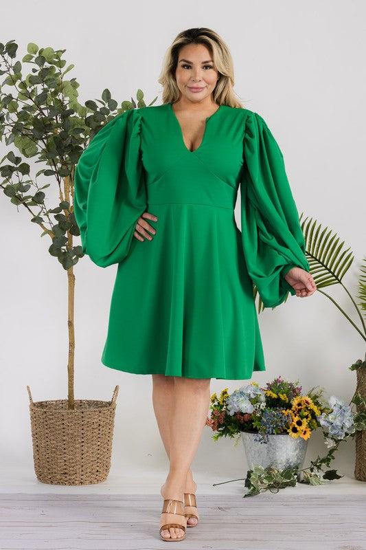 Balloon Sleeve Dress PricedJustRightFashion Balloon Sleeve Dress PricedJustRightFashion