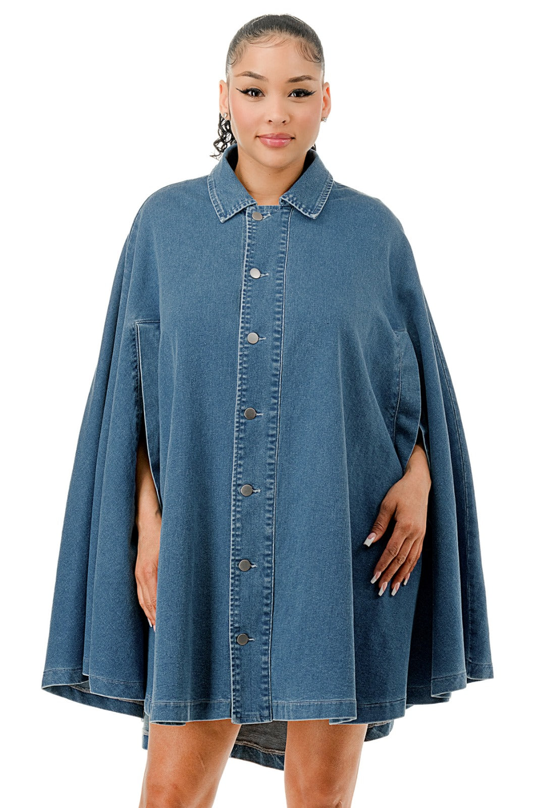 Denim Cape Poncho PricedJustRightFashion Denim Cape Poncho PricedJustRightFashion