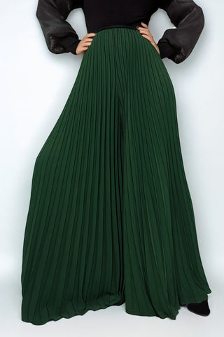 Pleated Palazzo Pants