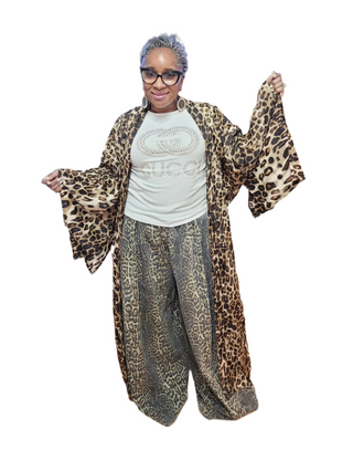 Leopard Kimono Duster