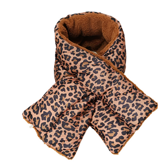 Reversible Puffer Sherpa Pull Through Scarf