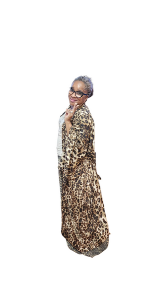 Leopard Kimono Duster