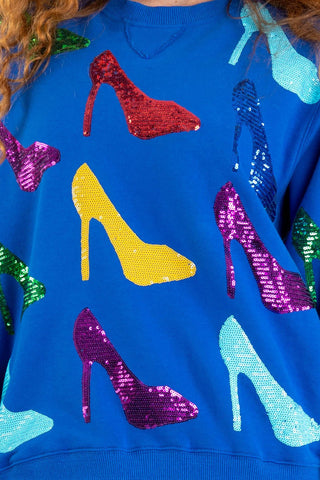 High Heel Sequin Sweatshirt