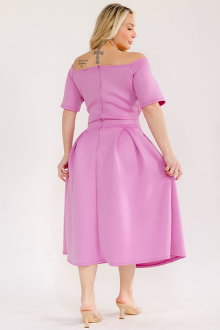 Lilac Scuba Dress