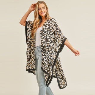 Tan Leopard Kimono