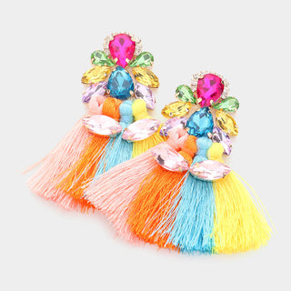 Pastel Fringe Earrings