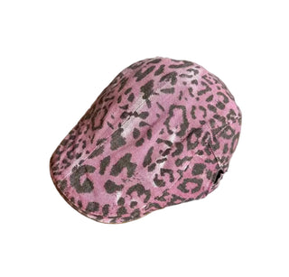 Pink Leopard Print Cap