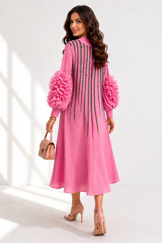 Pink Crinkle Dress