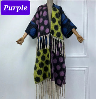 Purple Polka Dot Kimono