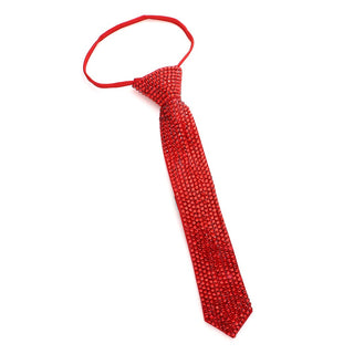 Red Bling Neck Tie Necklace