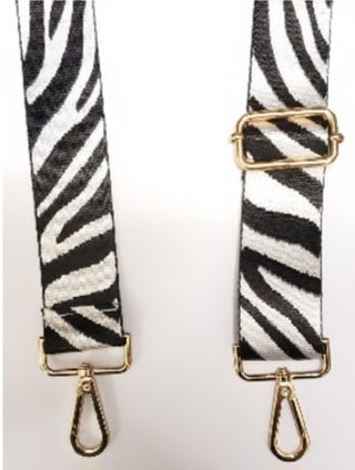 Black & White Leopard Print Cell Phone Chain