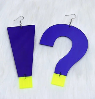 Exclamation & Question Mark Earrings