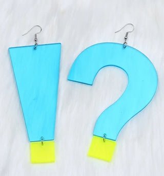 Exclamation & Question Mark Earrings