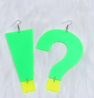 Exclamation & Question Mark Earrings