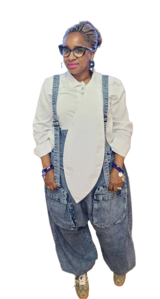 Blue Denim Overalls