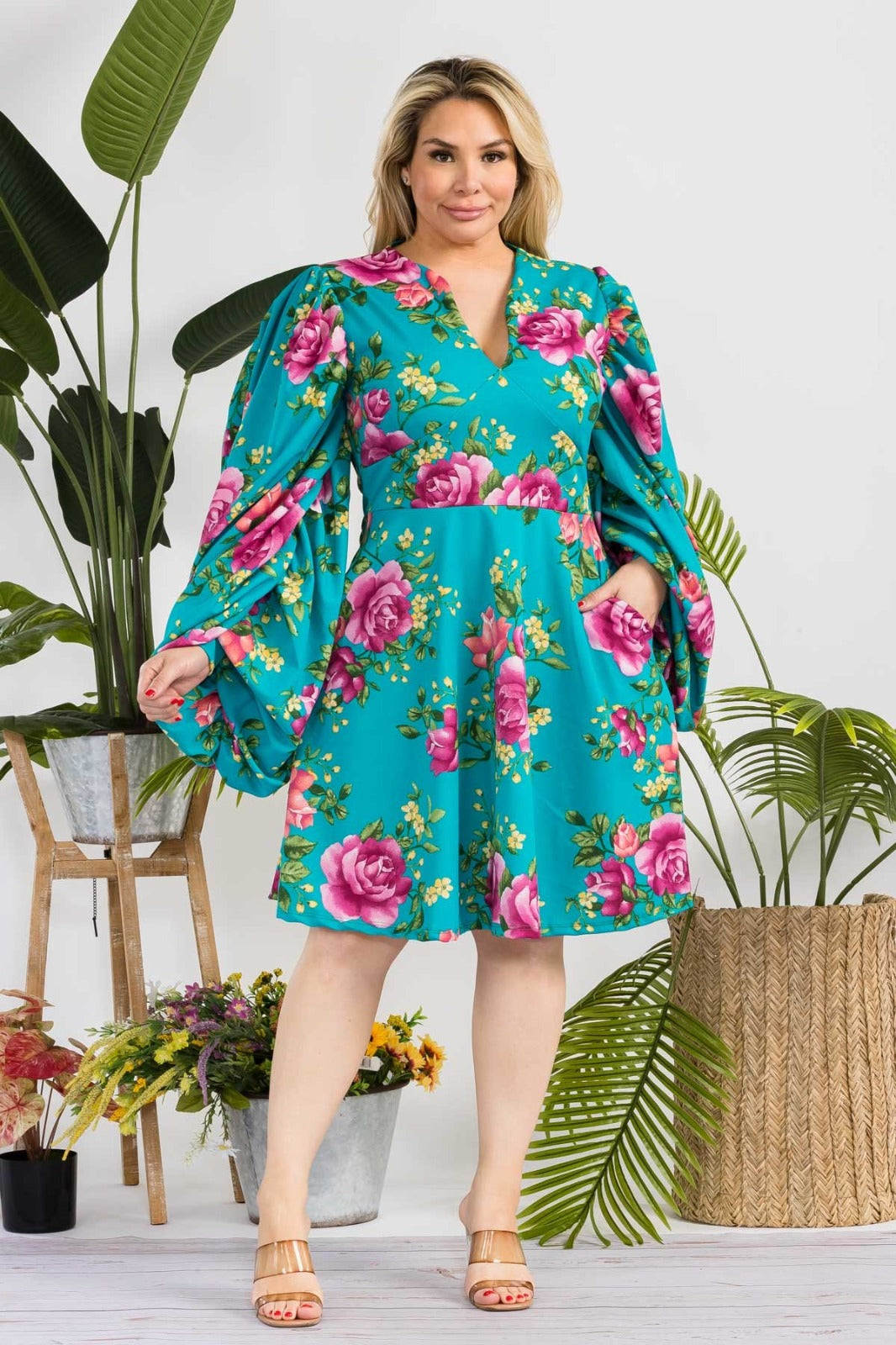 Balloon Sleeve Dress Balloon Sleeve Dress