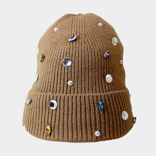 Rhinestone Beanie Hat