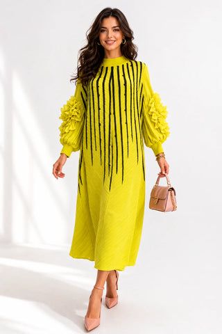 Yellow Crinkle Dress