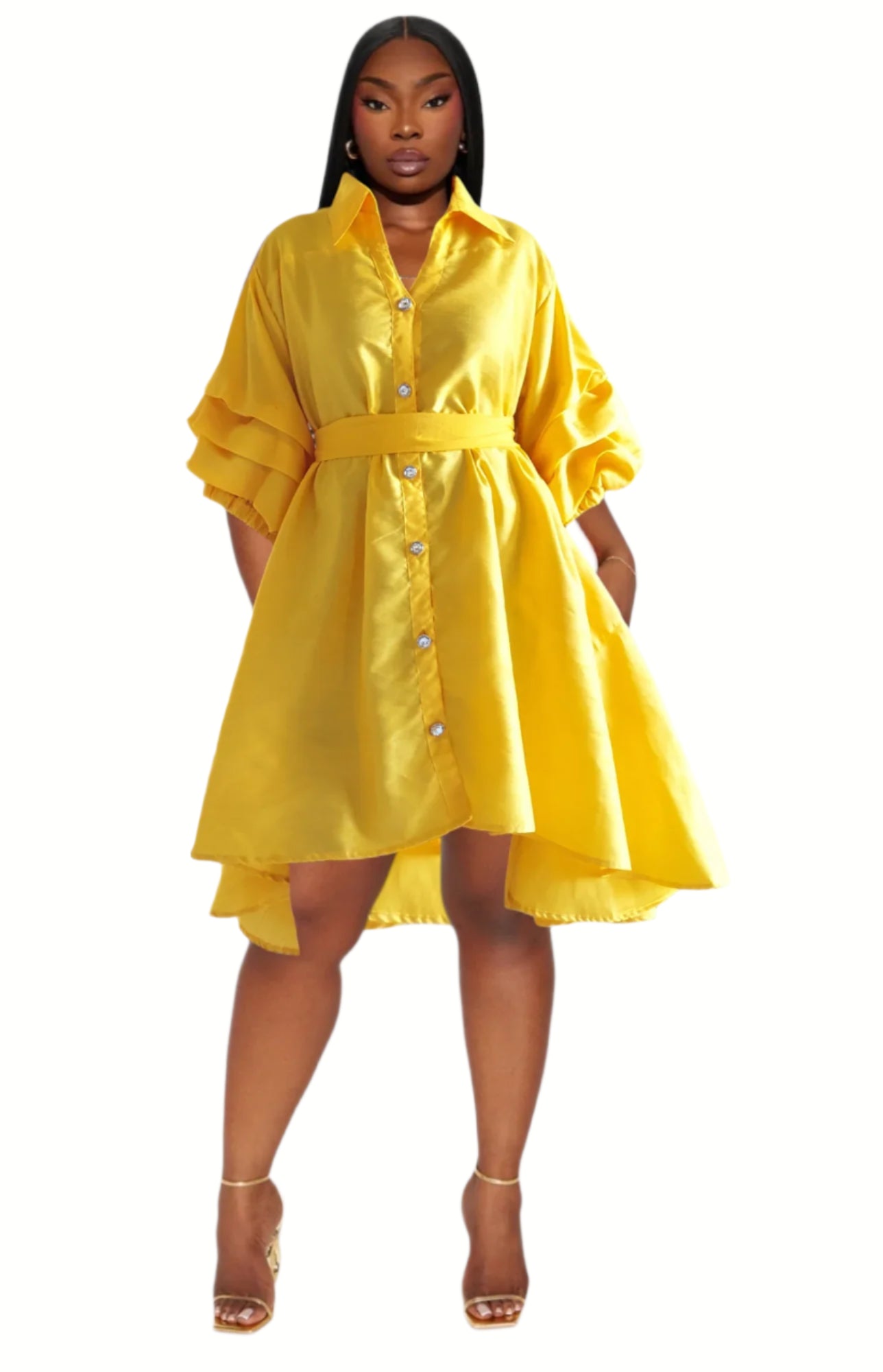 hi lo shirt dress High-low Linen Shirtdress