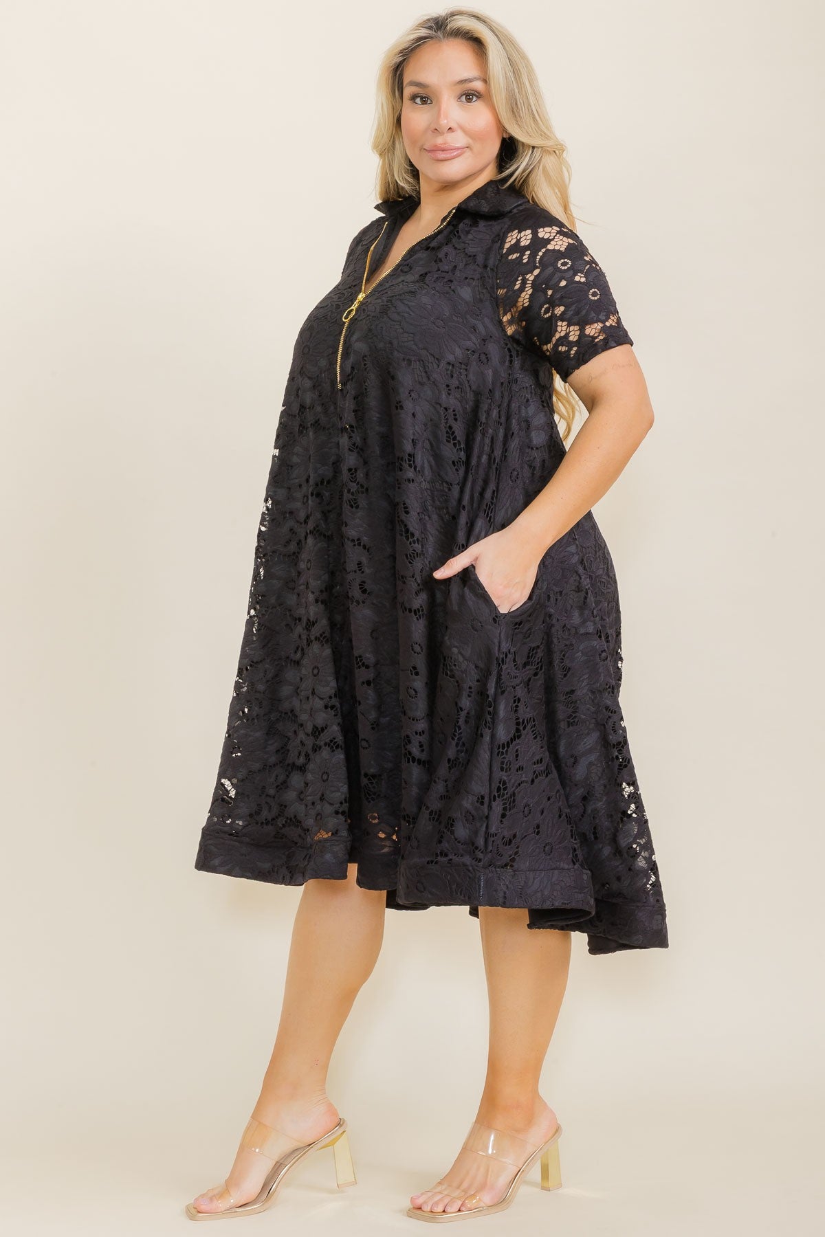 Black Lace Swing Dress PricedJustRightFashion Black Lace Swing Dress PricedJustRightFashion