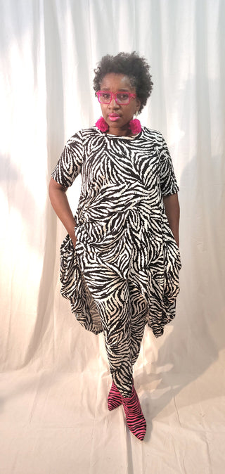 Black & White Zebra Two Piece Set