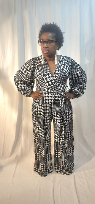 Houndstooth Jumpsuit