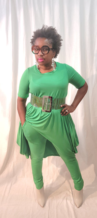 Kelly Green Two Piece Set