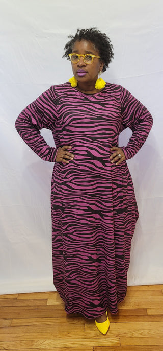 Purple Zebra Dress