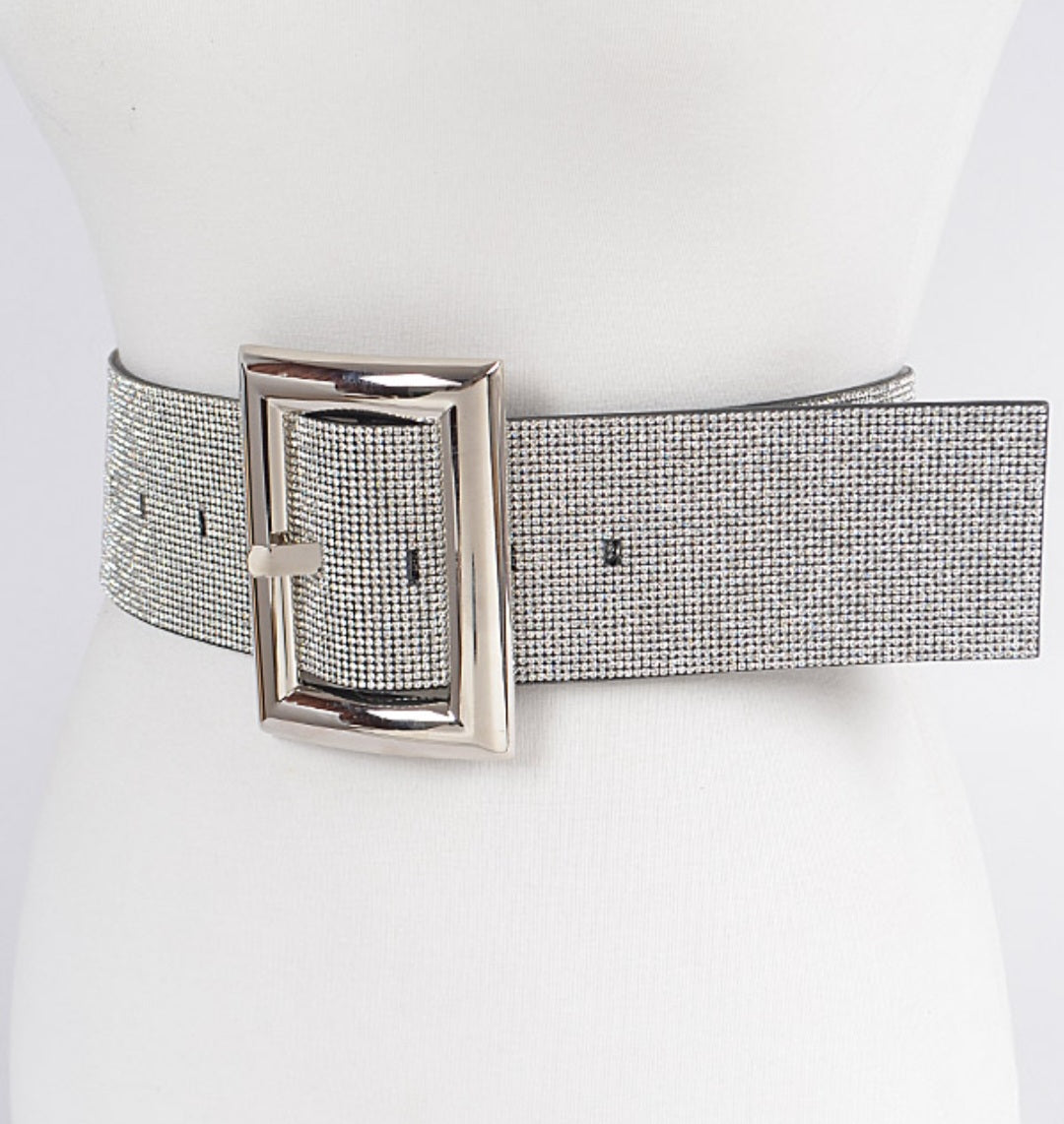 Plus size silver outlet belt