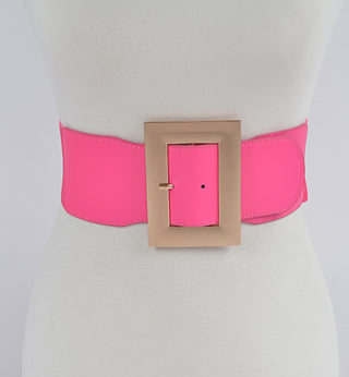 Pink Neon Elastic Regular Size belt