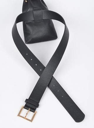 Faux Gold Studded Belt Bag