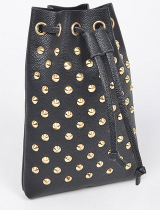 Faux Gold Studded Belt Bag