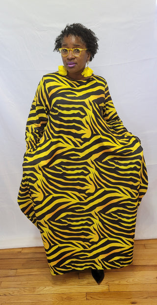 Yellow Zebra Dress